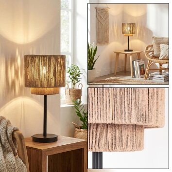 Rivan Lampe à poser Noir, 1 lumière