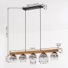 Ripoll Suspension, Boule lumineuse, Suspension Écru, Noir, 5 lumières