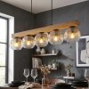Ripoll Suspension, Boule lumineuse, Suspension Écru, Noir, 5 lumières