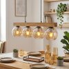 Koyoto Suspension, Boule lumineuse, Suspension Écru, Noir, 4 lumières