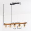 Ripoll Suspension, Boule lumineuse, Suspension Écru, Noir, 5 lumières