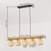 Basto Suspension, Boule lumineuse, Suspension Écru, Noir, 5 lumières