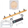 Basto Suspension, Boule lumineuse, Suspension Écru, Noir, 5 lumières