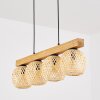 Basto Suspension, Boule lumineuse, Suspension Écru, Noir, 4 lumières