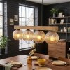 Ripoll Suspension, Boule lumineuse, Suspension Écru, Noir, 4 lumières