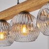 Ripoll Suspension, Boule lumineuse, Suspension Écru, Noir, 4 lumières
