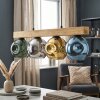 Ripoll Suspension, Boule lumineuse, Suspension Écru, Noir, 4 lumières