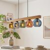 Ripoll Suspension, Boule lumineuse, Suspension Écru, Noir, 5 lumières