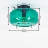 Boza Plafonnier Vert, 1 lumière