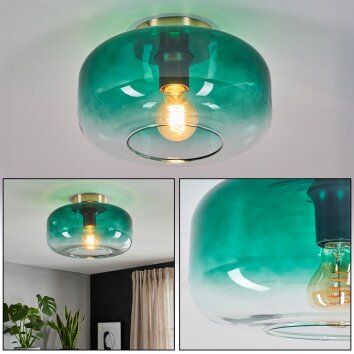 Boza Plafonnier Or, Noir, 1 lumière