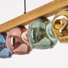 Ripoll Suspension, Boule lumineuse, Suspension Écru, Noir, 5 lumières