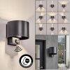 Almodofa Lampe murale d´extérieur, Luminaire Up & Down, Applique murale LED Anthracite, 1 lumière, Détecteur de mouvement