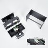 Almodofa Lampe murale d´extérieur, Luminaire Up & Down, Applique murale LED Anthracite, 1 lumière, Détecteur de mouvement