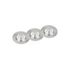 Trio Spot encastrable LED Nickel mat, 3 lumières