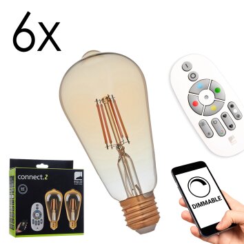 Luminaires Eglo E27 LED 5.5 Watt blanc chaud dimmable 500 Lumen
