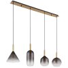 Elisabeth Suspension Luminaires Globo Lighting Laiton, 4 lumières