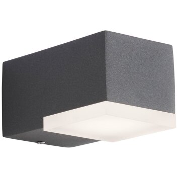 Applique murale d'extérieur AEG Amity LED Anthracite, 1 lumière