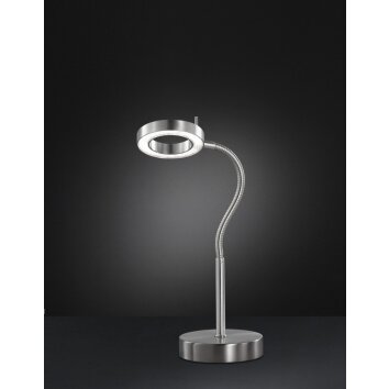 Lampe à poser Wofi NAOMI LED Nickel mat, 1 lumière