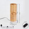 Lampe de table Reboreda Gris, 1 lumière