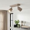 Lemak plafonnier LED spot orientable 2 lampes, rampe de spots GU10 sable