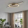 Nemil plafonnier LED anneau et barre, design moderne, CCT 2700-6500 Kelvin