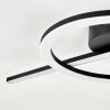 Nemil plafonnier LED anneau et barre, design moderne, CCT 2700-6500 Kelvin