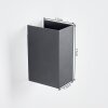 LED Applique murale extérieure Hoods, 4000 Kelvin blanc neutre, Up & Down, faisceau réglable