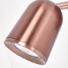 LED Spot mural moderne Lemak en bronze avec corps cylindrique orientable