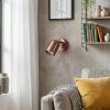 Lemak applique murale LED, spot orientable GU10 en métal finition cuivre