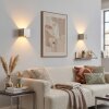 Badajoz applique murale extérieure carrée, éclairage mural haut bas, lot de 2
