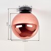 Gastor plafonnier boule E27, globe rond style rétro vintage pour salon