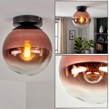 Gastor plafonnier boule E27 style rétro vintage pour salon et salle à manger