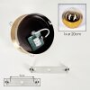 Gastor plafonnier boule ronde, luminaire de plafond globe E27 rétro vintage