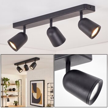 LED Spot de plafond Lemak trois faisceaux orientables, pour couloir et entrée