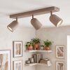 LED Spot de plafond moderne Lemak à trois têtes cylindriques orientables