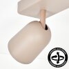 LED Spot de plafond moderne Lemak à trois têtes cylindriques orientables