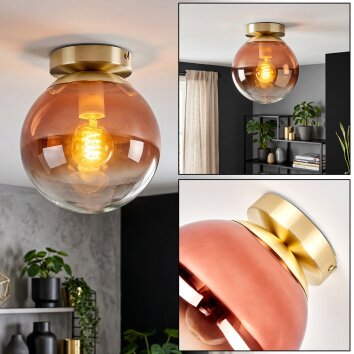 Gastor plafonnier boule rétro vintage E27 pour salon et salle à manger