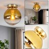 Gastor plafonnier boule rond E27, style rétro vintage pour salon et couloir
