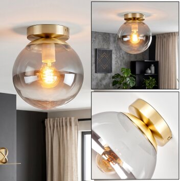 Gastor plafonnier boule E27, style rétro vintage pour salon et salle à manger