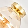 Gastor plafonnier globe rond, plafonnier boule E27 vintage pour salon et couloir