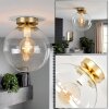 Gastor plafonnier globe vintage E27 Ø 25 cm, luminaire de plafond rond