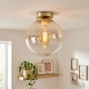 Plafonnier globe Gastor E27, plafonnier boule Ø 25 cm, style rétro vintage