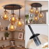 Gastor plafonnier à boules 4 flammes E14, luminaire de plafond rond vintage