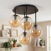 Gastor plafonnier à boules 4 flammes E14, luminaire de plafond rond vintage