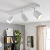 Lemak plafonnier LED 3 spots orientables GU10 moderne pour salon et couloir