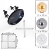 Plafonnier Gastor à globes, luminaire plafond 4 lumières E14 rétro vintage