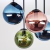 Plafonnier boule Gastor 4 lumières E14, globes suspendus rétro vintage