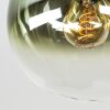 Gastor plafonnier boule en verre, 4 flammes E14, verres multicolores