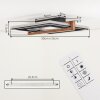 Selani plafonnier LED avec télécommande, design carré plat moderne