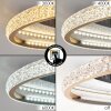 Calista plafonnier LED rond 29,5 cm, luminaire de plafond moderne à anneau